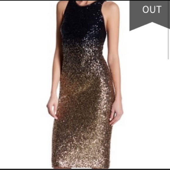 Nicole Miller sequence ombré dress - Picture 2 of 3